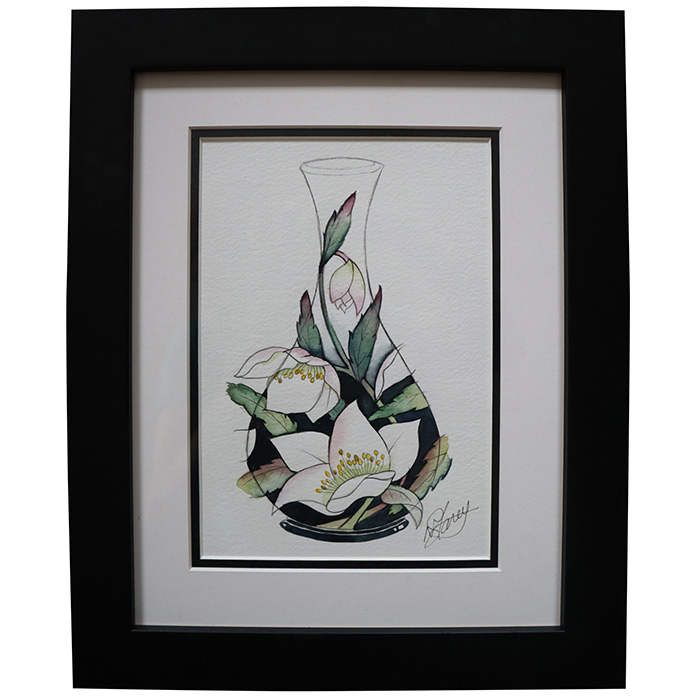 Christmas Rose Reborn - Vase